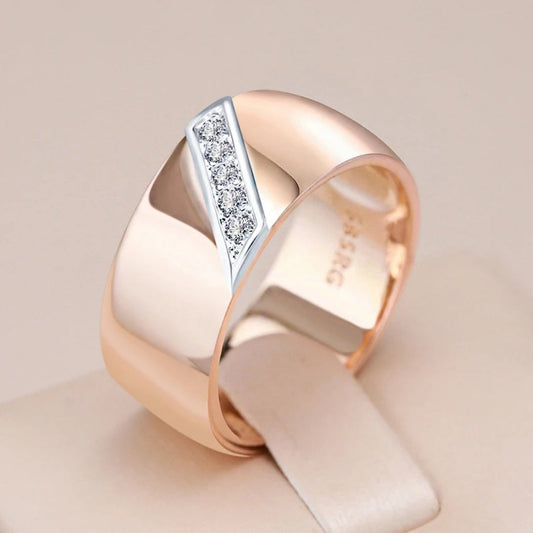 Elegant Thick Bright Gold Ring