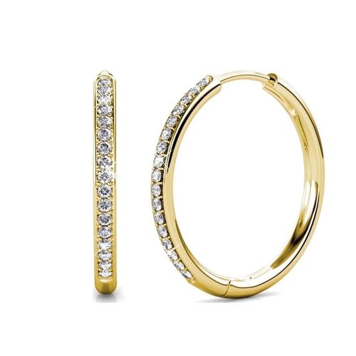 Sorel Pave Earrings | Gold 14k