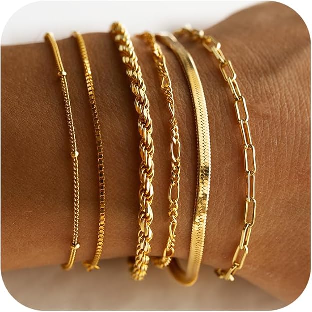 Isabella Vernetta bracelet set | Gold 16k