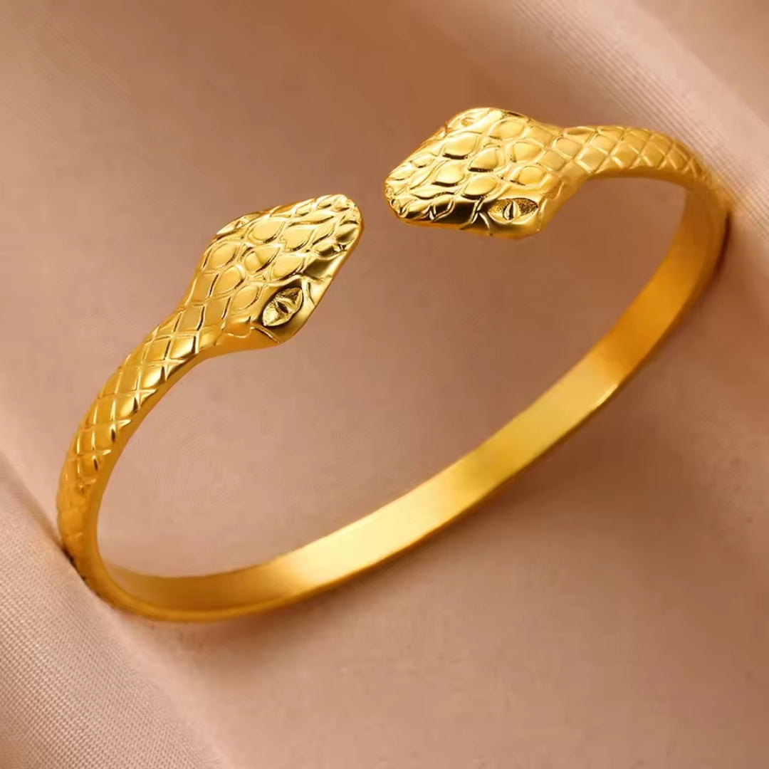 Serpent Gold Bracelet