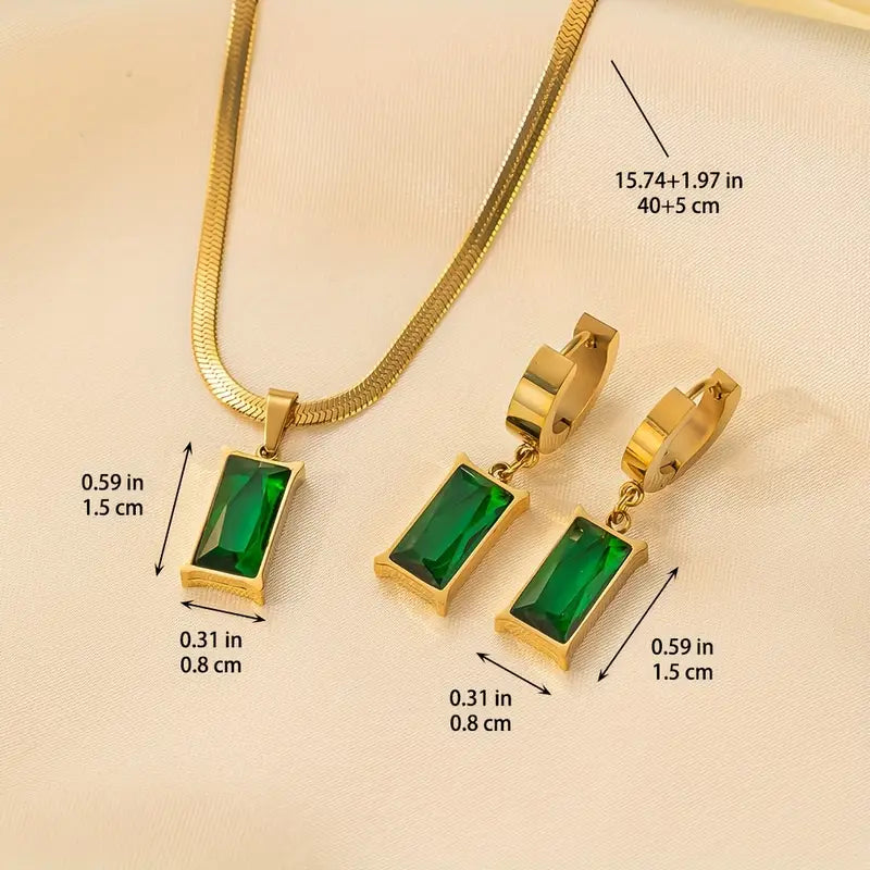 Iselotte Verdain Jewelry emerald | Gold