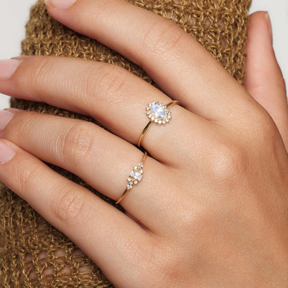 Moonstone Muse Ring | Gold 14k