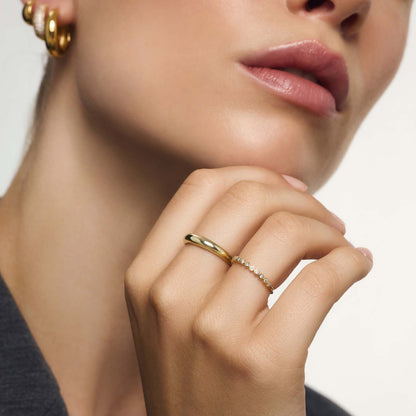 Midi Dome Ring | Gold 14k