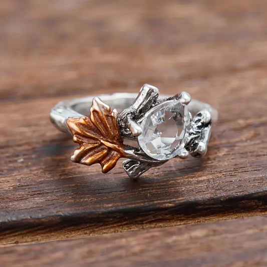 White Crystal Nature Ring
