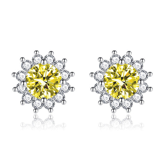 Sunlit Muse Earrings Yellow | White Gold 18k