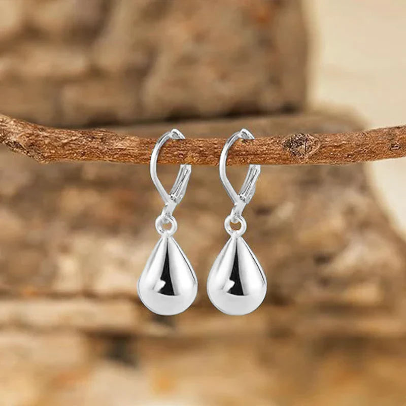 Drop Silver Earrings