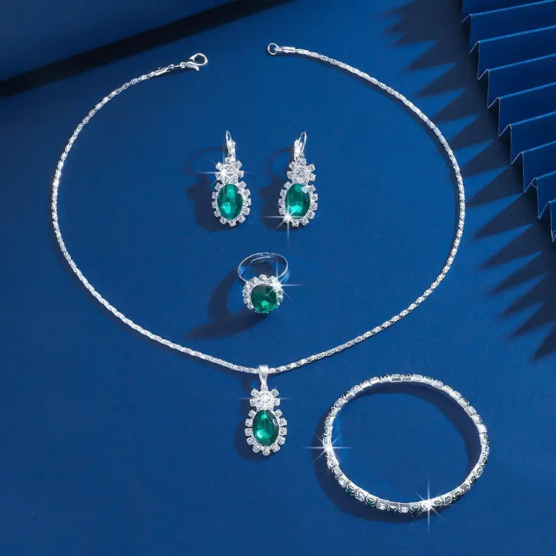 Seloria Grevalyn Jewelry emerald | White Gold