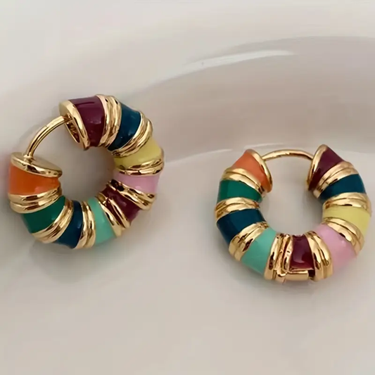 Colorful Hoop Earrings