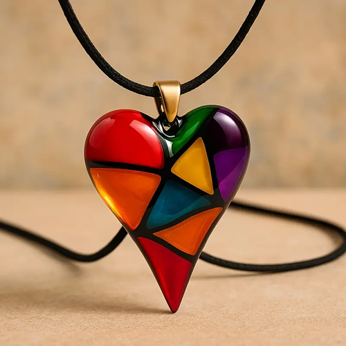 Colorful Heart Necklace
