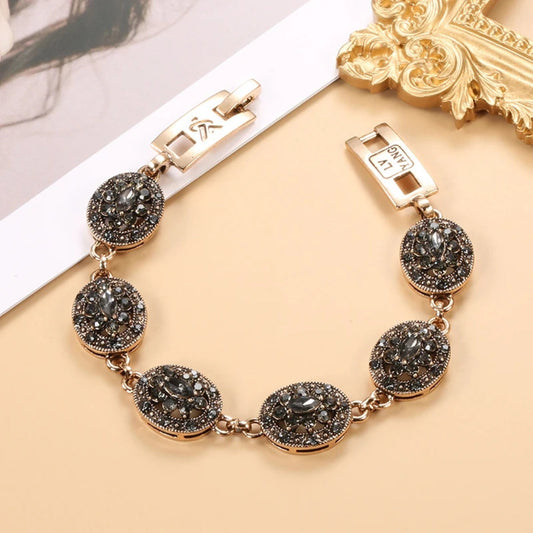 Elegant Black Crystal Bracelet